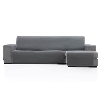 Protector Cubresofa Sofa Chaise Longue Derecha Dover 280 Cm Tacto Algodón.color Gris Oscuro