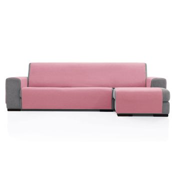 Protector Cubresofa Sofa Chaise Longue Derecha Dover 240 Cm Tacto Algodón.color Rosa Pastel