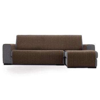 Protector Cubresofa Sofa Chaise Longue Derecha Doha 240 Cm Tacto Algodón.color Gris Oscuro