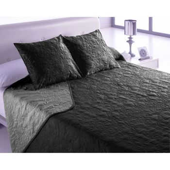 Colcha Hosteline Vegas Negro Cama De 150 (3 Piezas)