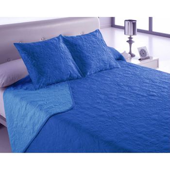 Colcha Hosteline Vegas Azul Cama De 180 (3 Piezas)