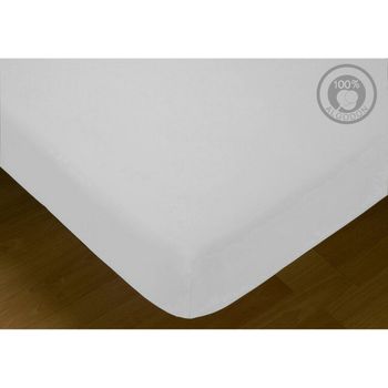 Sábana Bajera Ajustable Hosteline Iris Blanco Cama De 80