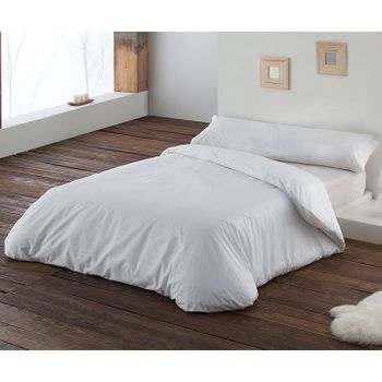 Juego Nórdico De 3 Piezas 100% Algodón En Blanco. Medida De Cama 105. Incluye Funda Nórdica, Bajera Ajustable Y Funda De Almohada.