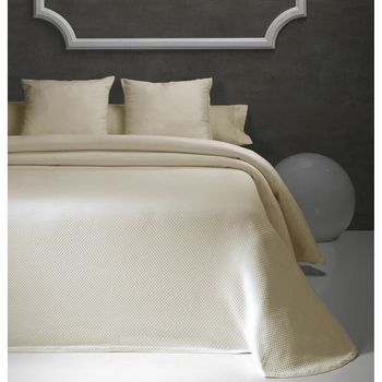 Colcha Hosteline Joya Beige Cama De 150 (1 Pieza)