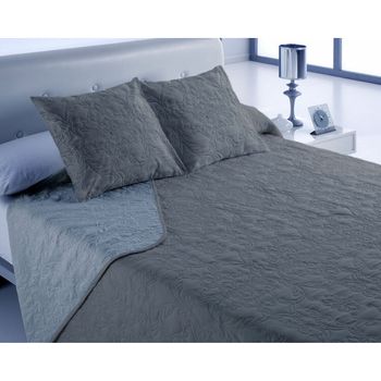 Colcha Hosteline Vegas Gris Perla Cama De 90 (2 Piezas)