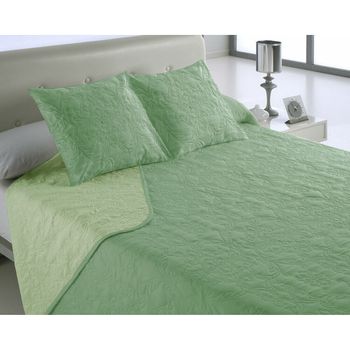 Colcha Hosteline Vegas Verde Cama De 90 (2 Piezas)