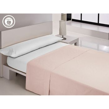 Sábana Encimera Happy Home Lisos Cotton Rosa Cama De 200