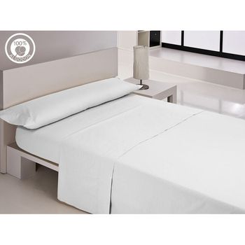 Juego De Sábanas Hosteline Iris Premium Blanco Cama De 135