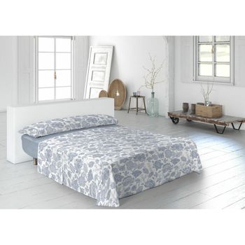 Juego De Sábanas Pierre Cardin Indiana Azul Cama De 105