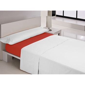 Sábana Bajera Ajustable Happy Home Mix Colors Rojo Cama De 90