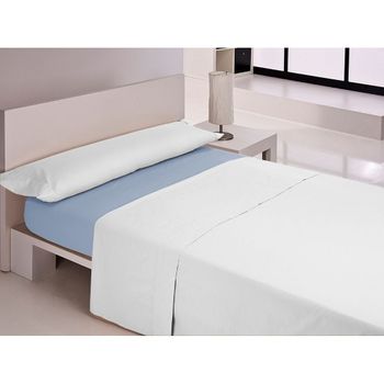 Sábana Bajera Ajustable Algodón/poliéster Vidal Home Para Cama 105 Azul