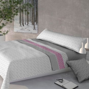 Juego De Sábanas Tres Piezas Coralina Goly Cama 105 Cm Gris con Ofertas en  Carrefour