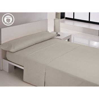 Juego De Sábanas Hosteline Iris Premium Gris Perla Cama De 150