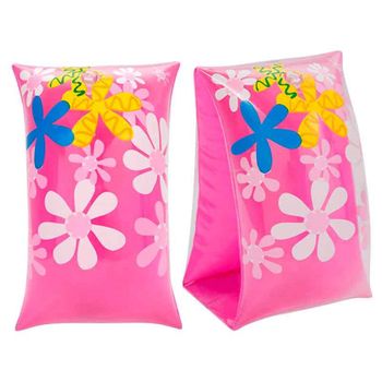 Manguitos Hinchables Solmar Diseño Floral 3d 3-6a Rosa
