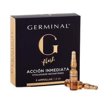 Ampollas Con Efecto Flash Para Un Rostro Joven Y Uniforme, 5 Ampollas, 1.5 Ml, Germinal Acción Inmediata