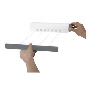 Tendedero Extensible Plegable De Pared 3.6 Metros 5 Cuerdas