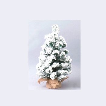 Maceta Árbol De Navidad Nevado 40 Cm