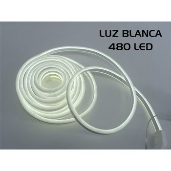 Guirnalda Navidad 480 Led Neon Blanco Frío Fijo Exterior 4m