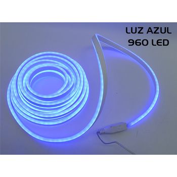 Guirnalda Navidad 960 Led Neon Azul Mar Fijo Exterio 8m