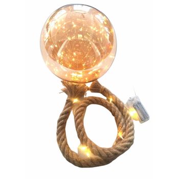 Bola 39 Leds Oro Cuerda Colgante 20 Cm