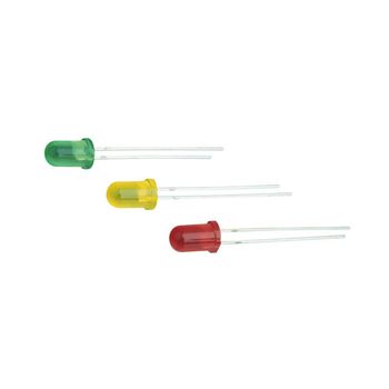 Pack De 100 Uds Led 3 Mm Del Color Verde Electro Dh 12.675/3/v 8430552021727