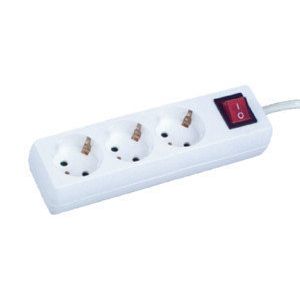 Base Múltiple 3 Tomas Con Interruptor Electro Dh 36.202/3 8430552085835