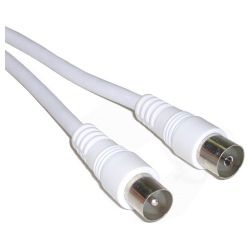 Cable Antena Tv Latiguillo 1.5m Coaxial Blanco con Ofertas en Carrefour