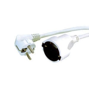 Conex.prolongador Cable H05vv-f 3x1.5mm Electro Dh 36.762/3/b, Color Blanco, 8430552115402