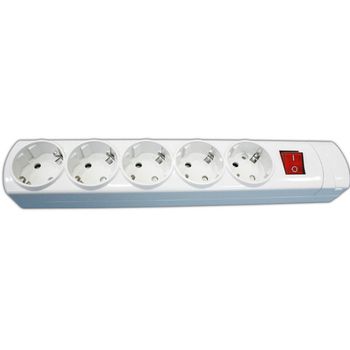 Base Múltiple Con Interruptor De 5 Tomas 16a/250v . Sin Cable 36.129/sc Electro Dh 8430552128457,