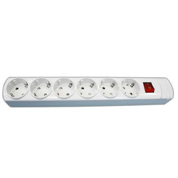 Base Múltiple Con Interruptor De 6 Tomas 16a/250v Con Cable Electro Dh. Con Protector Infantil. 36.143 8430552128488