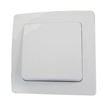 Potenciómetro regulador de luz con interruptor de color blanco - Cablematic