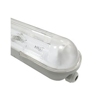 Pantalla Para Tubo Led De 600 Mm De Largo, Electro Dh, Estanca Ip65, 30% Policarbonato, 70% Abs, 81.001/1x600