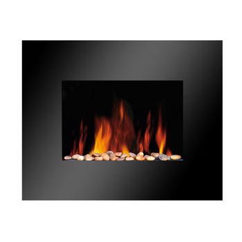 Chimenea Eléctrica De Pared 2000w Kekai Iowa 55x22x43 Cm Con Simulación De  Fuego Negra Mando Incluido Para Interior con Ofertas en Carrefour