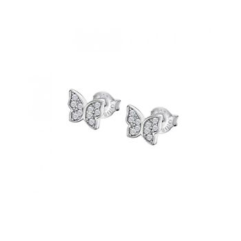 Pendientes Lotus Silver Con Mariposas Lp3051-4/1