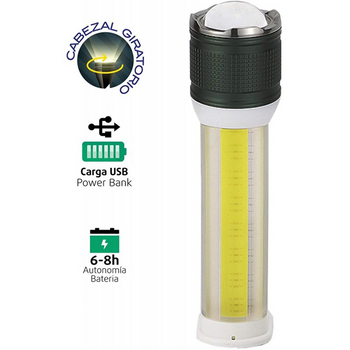 Linterna Led Cob + Led 180ml Base Imán Elbat con Ofertas en Carrefour