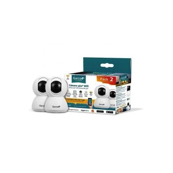 Pack De 2 Camaras Vigilancia Wifi Hd 360º 720p Garza Smart Home 401283