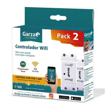 Pack De 2 Controladores Inteligente Wifi Garza Smart Home 401287