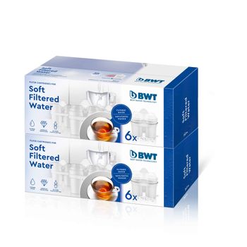 BWT - Pack de 12 Filtros para Jarra Filtradora de Agua Soft para 12 meses  duración