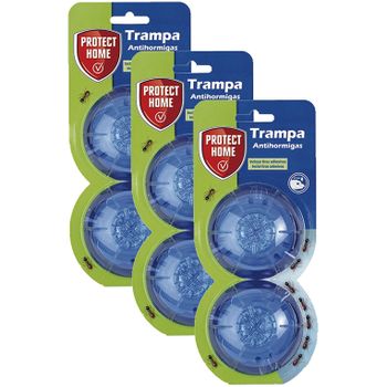 Protect Home - Trampa Cebo Para Hormigas En Gel, Antihormigas Para Uso Interior Y Exterior, Antiguo Baythion, [pack 6 Trampas]