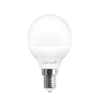 Garza ® - Bombilla Led Esférica, Luz Cálida 3000k, Casquillo E14, 6w 470 Lúmenes