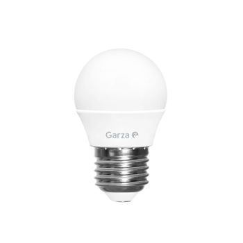 Garza ® - Bombilla Led Esférica, Luz Fria 6500k, Casquillo E27, 6w 470 Lúmenes