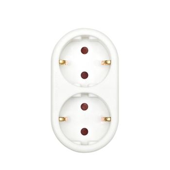 Garza Home Design Regleta con interruptor y enchufe plano, 3 tomas