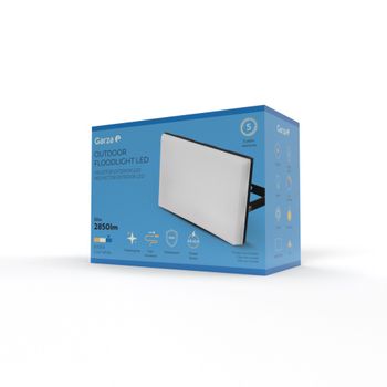 Garza - Proyector Led De Exterior 30w, Luz Fría 6000k, Ideal Para Patios, Jardínes, Piscinas