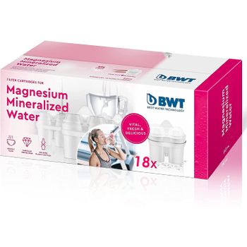 Bwt - Pack De 18 Filtros Para Jarra Filtradora De Agua Con Magnesio Para 1 Año Y Medio Duración.