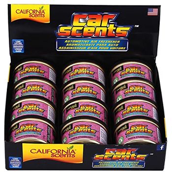 California Car Scents - Ambientador De Coche Olor Shasta Strawberry (fresa) - Pack 12