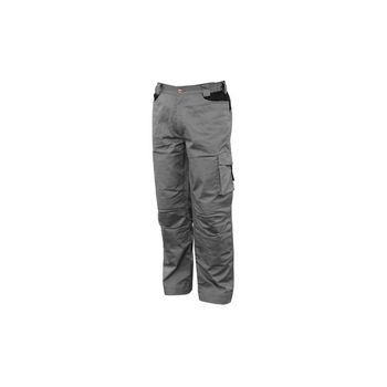 Pantalon Stretch Monocolor Gris Marca Issa