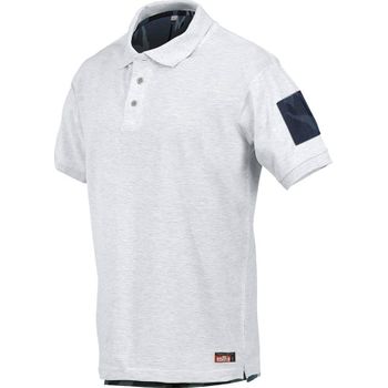 Polo Manga Corta Mimetizado Blanco Talla S