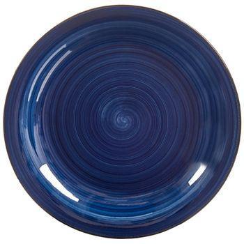 Plato Loza Gress Azul 20 Cm