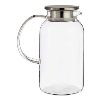 Jarra Con Tapa 1,9 L Transparente Vidrio De Borosilicato (12 X 22 X 17,2 Cm)