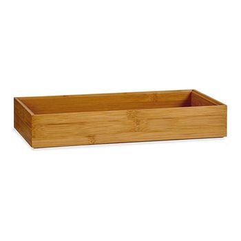 Organizador Para Cajones Marrón Apilable Bambú (15 X 5 X 30 Cm)